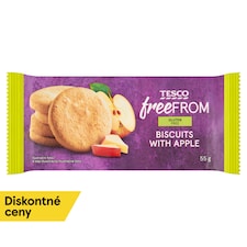Tesco Free From Bezgluténové sušienky s jablkovými kúskami 55 g