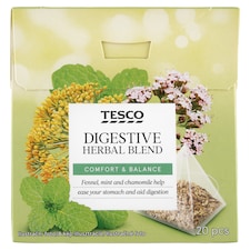 Tesco Bylinný čaj na podporu trávenia 20 x 2,0 g (40 g)