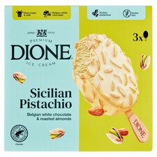 Dione Sicilian Pistachio mrazený krém smotanový s belgickou bielou čokoládou 3 x 90 ml (270 ml)