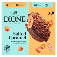 Dione Salted Caramel mrazený krém smotanový s belgickou mliečnou čokoládou 3 x 90 ml (270 ml)