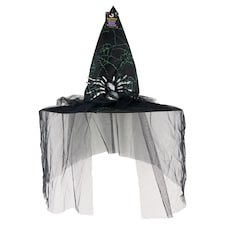 Goodmark Halloween čarodejnícky klobúk s pavúkmi