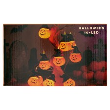 Halloween tekvica 10 LED svetelný reťazec