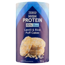 Tesco High Protein šošovicovo-ryžové chlebíčky 100 g