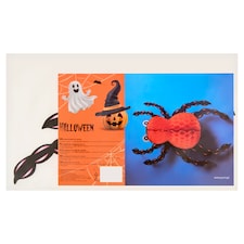 Halloween papierový pavúk 33 x 23 cm