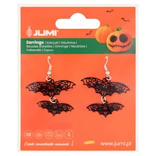 Jumi Halloweenske náušnice netopier