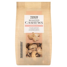 Tesco Pražené jadrá kešu orechov v cukre 120 g