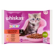 Whiskas Junior Klasické pokrmy v šťave 4 x 85 g (340 g)