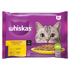 Whiskas 1+ hydinové hody v šťave 4 x 85 g (340 g)