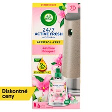Air Wick Active Fresh automatický difuzér a náplň na vodnej báze - Jazmínové kvety 228 ml