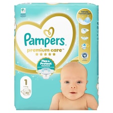Pampers Premium Care Veľkosť 1, 72 Plienok, 2kg-5kg