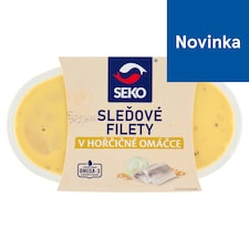 Seko Kusy marinovaných filetov zo sleďa obyčajného bez kože v horčicovej omáčke 250 g