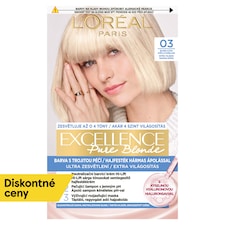 L'Oréal Paris Excellence Pure Blonde 03 Blond ultra světlá popolavá, 72 ml + 48 ml + 12 ml + 60 ml