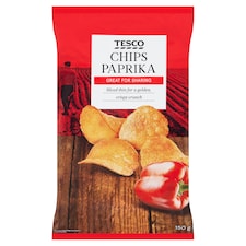 Tesco Smažené zemiakové lupienky s paprikovou príchuťou 150 g