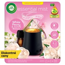 Air Wick Aroma difuzér a náplň pre aroma difuzér pivónia a jazmínový kvet 20 ml