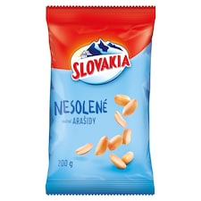 Slovakia Nesolené pražené arašidy 200 g