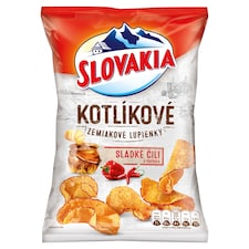 Slovakia Kotlíkové zemiakové lupienky sladké čili a paprika 100 g
