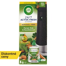 Air Wick Active Fresh Automatický difuzér a náplň na vodnej báze dub a santalové drevo 228 ml