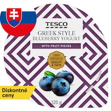 Tesco Greek Style jogurt čučoriedkový 125 g