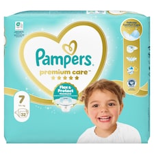 Pampers Premium Care Veľkosť 7, 32 Plienok, 15kg+