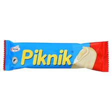 Prima Piknik Mrazený krém s rastlinným tukom s mliečnou príchuťou v bielej poleve 50 ml