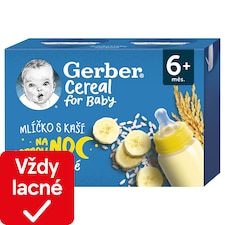 GERBER Cereal mliečko s kašou banánové 2 x 200 ml