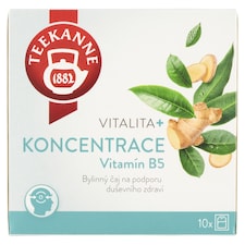 Teekanne Vitalita+ Koncentrácia a duševné zdravie bylinný čaj 10 x 1,8 g (18 g)