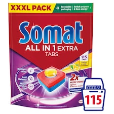Somat All in 1 Extra Lemon & Lime tablety do umývačky riadu 115 ks 1725 g