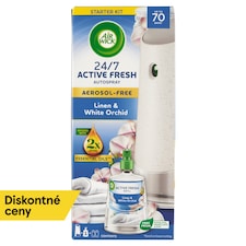 Air Wick Active Fresh Náplň na vodnej báze do automatického difuzéra bielizeň a orchidea 228 ml