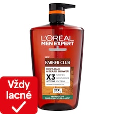 L'Oréal Paris Men Expert Barber Club umývací gél na telo, vlasy a bradu 1 l