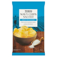 Tesco Smažené zemiakové lupienky solené 130 g