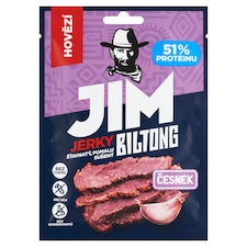 Jim Jerky Biltong sušené hovädzie mäso s príchuťou cesnaku 20 g