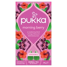 Pukka Morning Berry bio aromatizovaný čaj bylinno-koreninovo-ovocný 20 vrecúšok 34 g