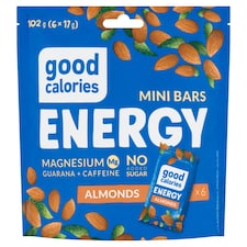 Good Calories Energy ovocno-orieškové tyčinky s guaranou a ženšenom 6 x 17 g (102 g)