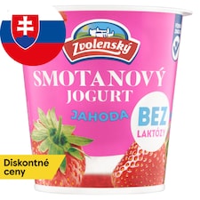 Zvolenský Smotanový jogurt jahoda bez laktózy 145 g