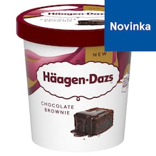 Häagen-Dazs Kakaová smotanová zmrzlina s kúskami brownies a slanou čokoládovou omáčkou 420 ml