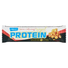 MaxSport Royal Proteínová tyčinka s príchuťou slaného karamelu a pukancov v karamelovej poleve 60 g