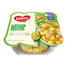 HAMI mäsovozeleninový tanierik Zemiaky s teľacím a hráškom 230g