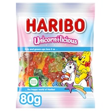 Haribo Unicorn-i-licious želé s ovocnými príchuťami 80 g