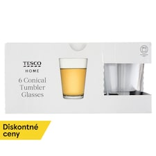 Tesco Home Pohár 300 ml 6 ks