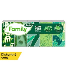 Tento Family Aloe Vera Vreckovky 3-vrstvové 10 x 10 ks