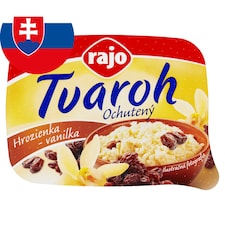 Rajo Ochutený tvaroh hrozienka a vanilka 250 g