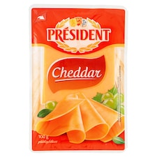 Président Cheddar plátky 100 g