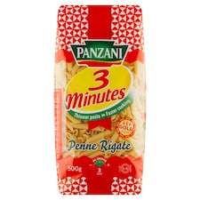 Panzani 3 Minutes Penne Rigate cestoviny semolinové sušené 500 g