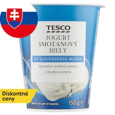 Tesco Smotanový jogurt biely 150 g