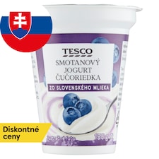 Tesco Smotanový jogurt čučoriedka 150 g