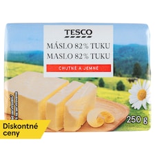Tesco Maslo 82% tuku 250 g
