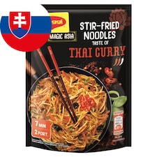 MAGGI Magic Asia Pikantné opekané rezance s chuťou Thai Curry vrecko 128 g