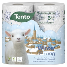 Tento Winter Strong papierové utierky 3 vrstvy 2 rolky