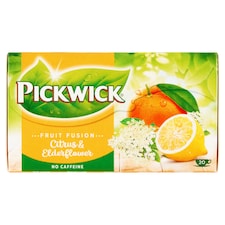 Pickwick Fruit Fusion Ovocnobylinný čaj s citrusovým oplodím a kvetom bazy čiernej 20 x 2 g (40 g)
