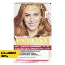 L'Oréal Paris Excellence Créme 7 .43 , blond medená zlatá 72 +48 +12 +60 ml